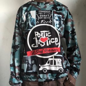 Graphic “Poetic Justice” long sleeve